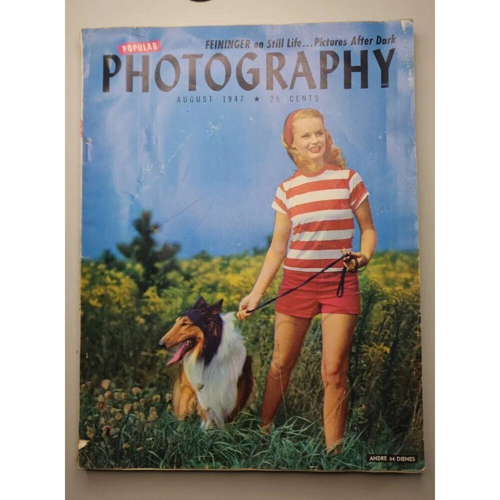 1947 Popular Photography August Magazine M595‎